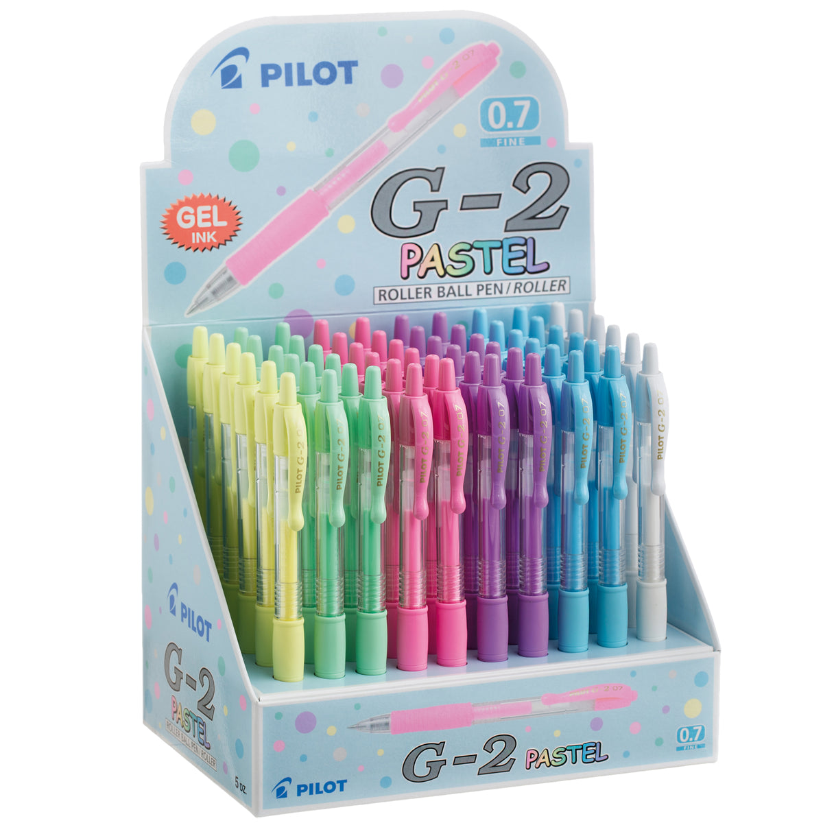 pilot-display-60pz-roller-gel-scatto-g-2-0-7mm-colori-assortiti-pastel