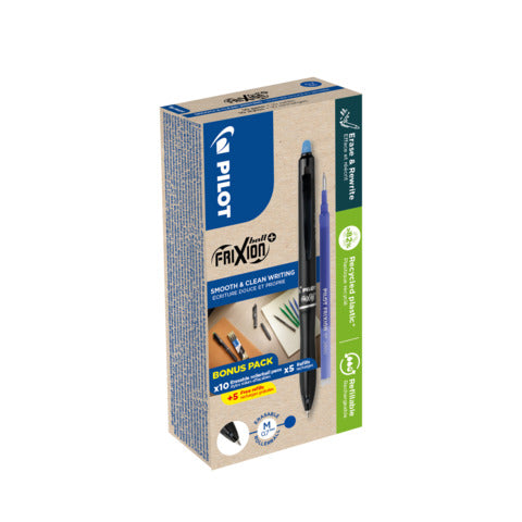 pilot-penna-sfera-scatto-cancellabile-frixion-ball-0-7-mm-green-pack-10-10-refill-blu-040344