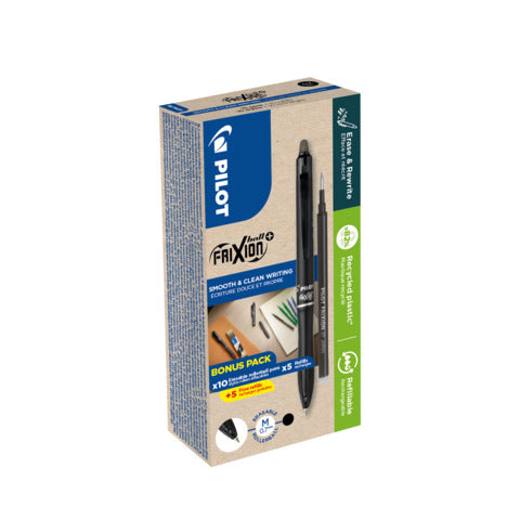 pilot-penna-sfera-scatto-cancellabile-frixion-ball-0-7-mm-green-pack-10-10-refill-nero-040343