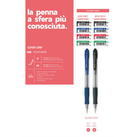 pilot-penna-sfera-scatto-super-grip-0-7-mm-rosso-001533