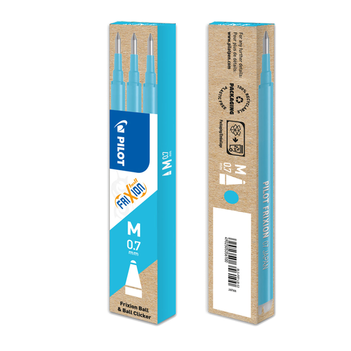 pilot-set-3-refill-sfera-frixionball-0-7mm-azzurro