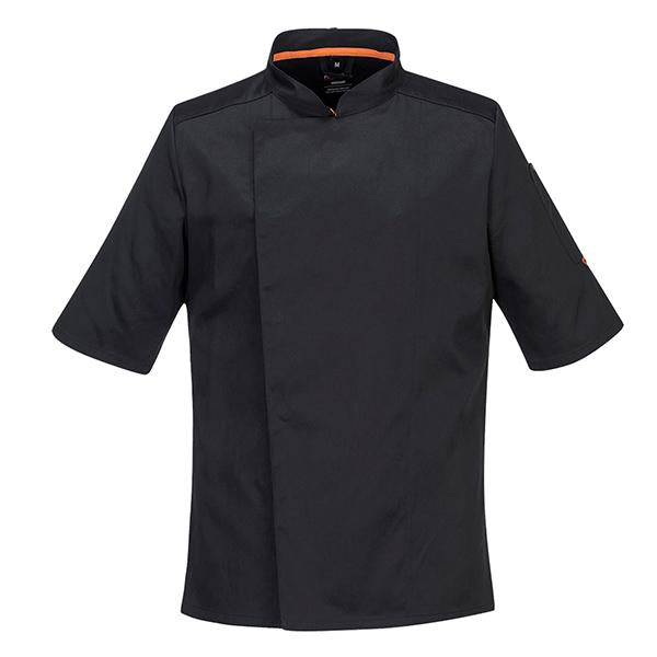 portwest-giacca-cuoco-meshair-pro-manica-corta-tg-l-nero