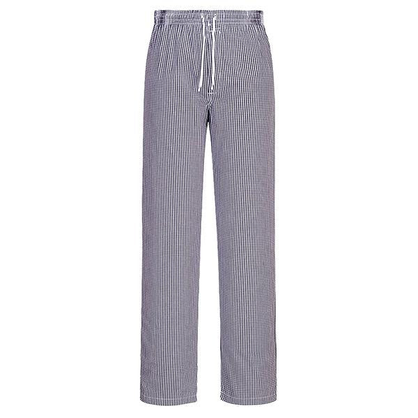 portwest-pantaloni-cuoco-bromley-tg-l-quadretti-neri