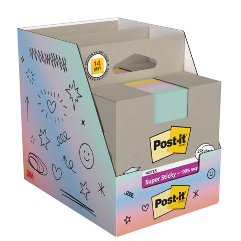 post-it-super-sticky-foglietti-riposizionabili-post-it-super-sticky-carta-riciclata-76x76-mm-giallo-rosa-menta-lilla-cubo-276-ff