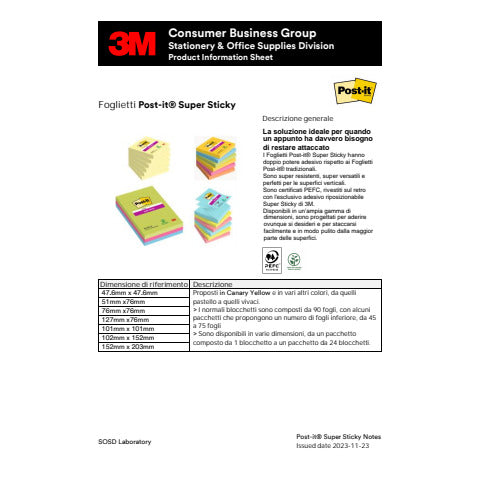 post-it-super-sticky-foglietti-riposizionabili-post-it-super-sticky-carta-riciclata-76x76-mm-giallo-rosa-menta-lilla-cubo-276-ff