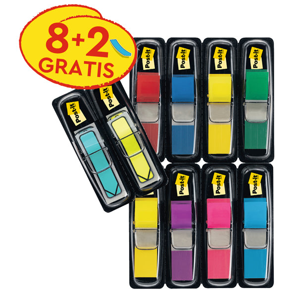 post-it-value-pack-8-segnapagina-index-piccolo-2-index-freccia-colori-assorti