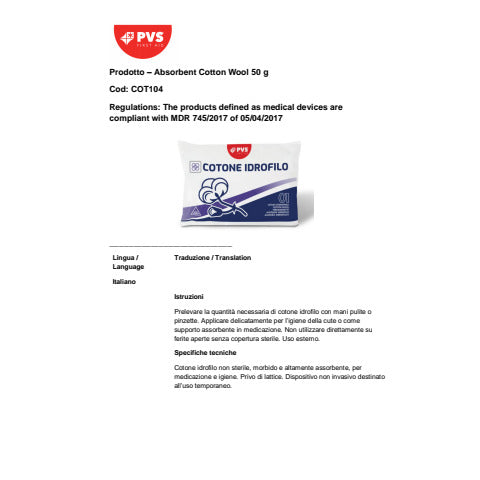 pvs-sacchetto-cotone-idrofilo-sterile-50-g-cot104