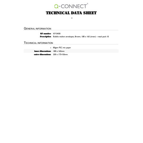 q-connect-buste-imbottite-spedizioni-avana-cd-conf-10-pz-180x165-mm-kf10430