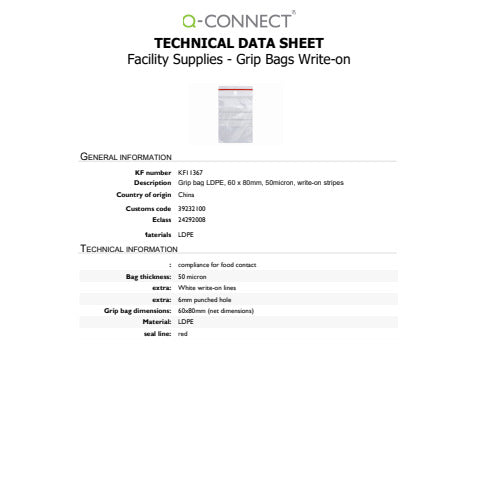 q-connect-buste-trasp-chiusura-grip-ldpe-50-m-banda-scrivibile-cont-alimentare-conf-1000-pz-6x8-cm