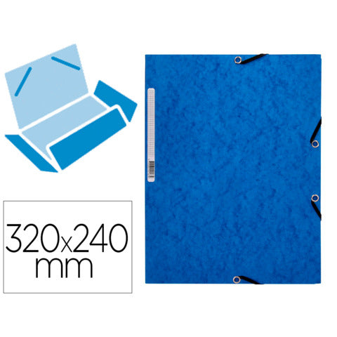 q-connect-cartellina-3-lembi-elastico-24-3x32-cm-cartoncino-manilla-375-g-mq-blu-kf02167