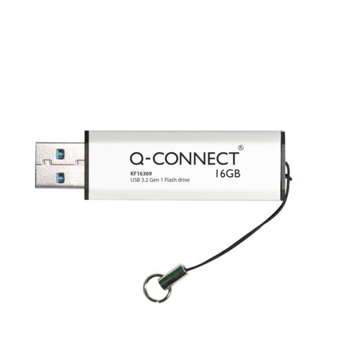 q-connect-chiavetta-usb-super-speed-3-0-argento-nero-16-gb-kf16369