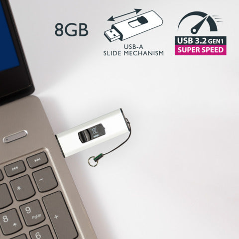 q-connect-chiavetta-usb-super-speed-3-0-argento-nero-8-gb-kf16368