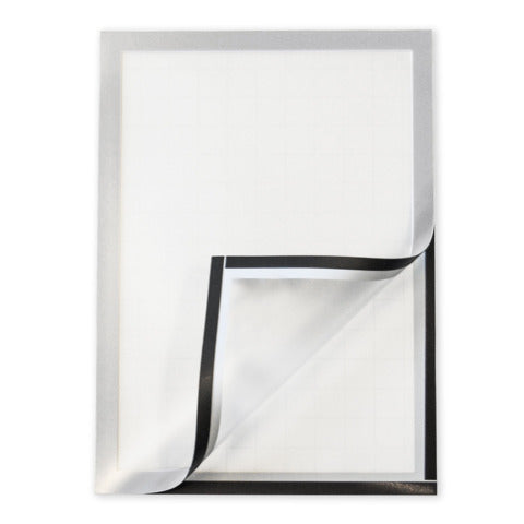 q-connect-cornici-magnetiche-a4-pp-retro-autoadesivo-argento-conf-2-pz-kf22351
