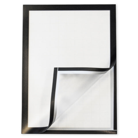 q-connect-cornici-magnetiche-a4-pp-retro-autoadesivo-nero-conf-2-pz-kf22366