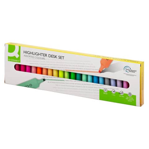 q-connect-desk-set-evidenziatori-pastel-1-5-5-mm-colori-pastello-assortiti-conf-23-pezzi-kf17782