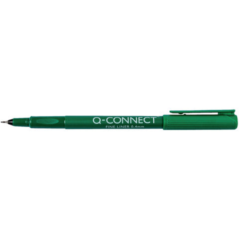 q-connect-fineliner-0-4-mm-verde-conf-10-pezzi-kf25010