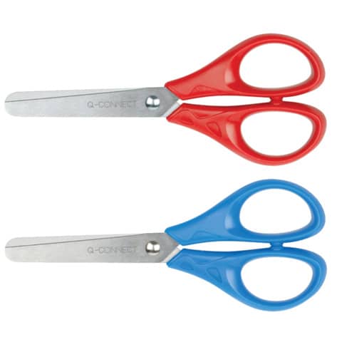 q-connect-forbici-decoupage-acciaio-punta-rotonda-colori-assortiti-rosso-blu-13-cm-kf15295