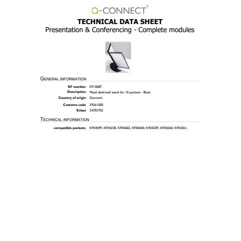 q-connect-leggio-tavolo-parete-metallo-nero-kf10687