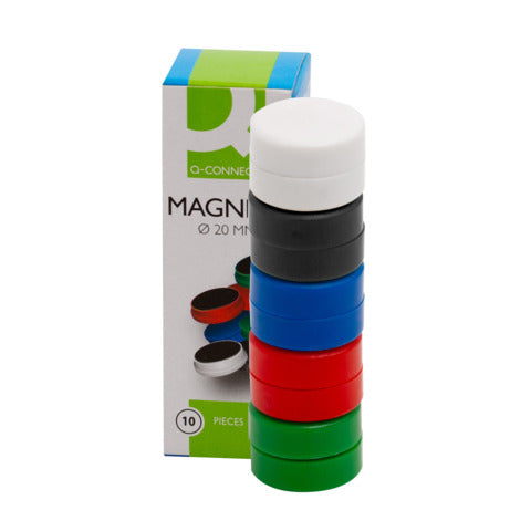 q-connect-magneti-lavagne-bianche-20-mm-colori-assortiti-conf-10-pezzi-kf02637
