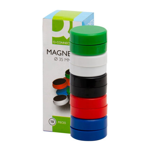 q-connect-magneti-lavagne-bianche-35-mm-verde-conf-10-pz-kf02647