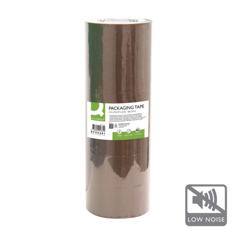 q-connect-nastro-adesivo-imballo-50-mm-x-66-m-avana-svolgimento-silenzioso-conf-6-pezzi-kf04381