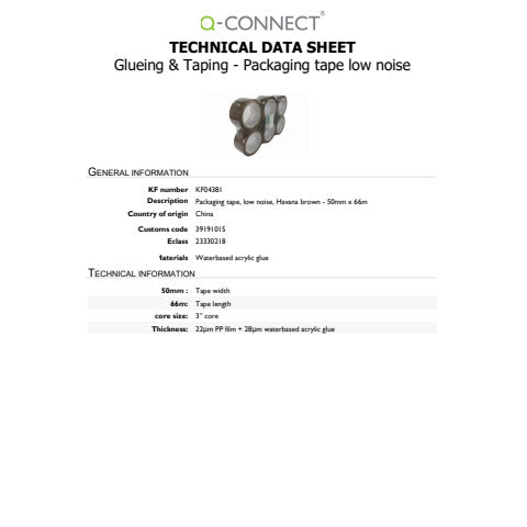 q-connect-nastro-adesivo-imballo-50-mm-x-66-m-avana-svolgimento-silenzioso-conf-6-pezzi-kf04381