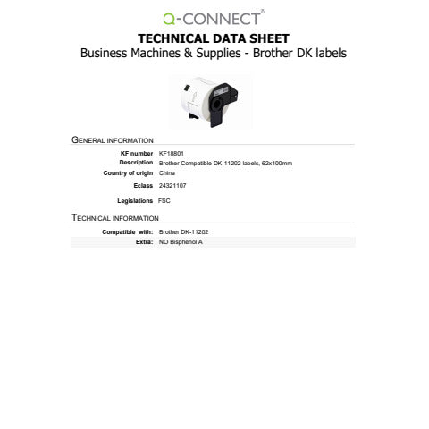 q-connect-nastro-compatibile-brother-dk-11202-spedizioni-carta-bianca-62x100-mm-rotolo-300-et-kf18801