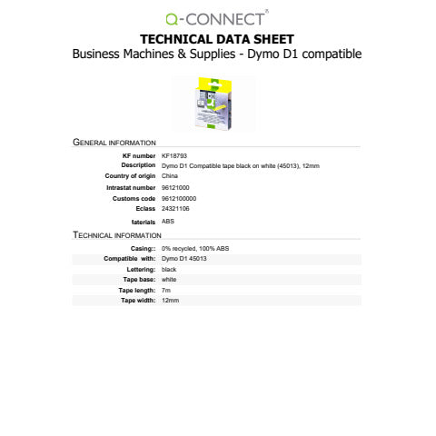 q-connect-nastro-compatibile-dymo-d1-etichettatrici-dymo-label-manager-nero-bianco-12-mm-x-7-m-kf18793
