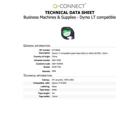 q-connect-nastro-etichettatrice-compatibile-dymo-letratag-carta-nero-bianco-12-mm-x-4-m-kf18836
