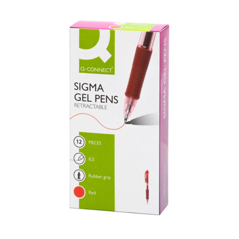 q-connect-penna-sfera-inchiostro-gel-sigma-m-rosso-kf00383