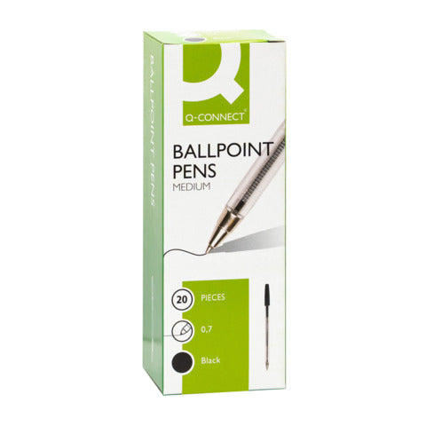 q-connect-penna-sfera-tratto-m-nero-conf-20-pezzi-kf34042