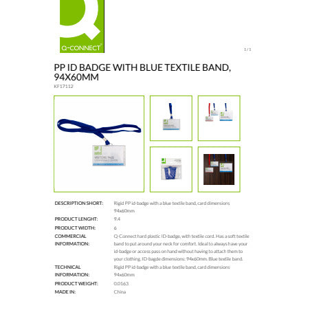 q-connect-portabadge-rigido-pp-94x60-mm-cordoncino-blu-conf-50-pz-kf17112