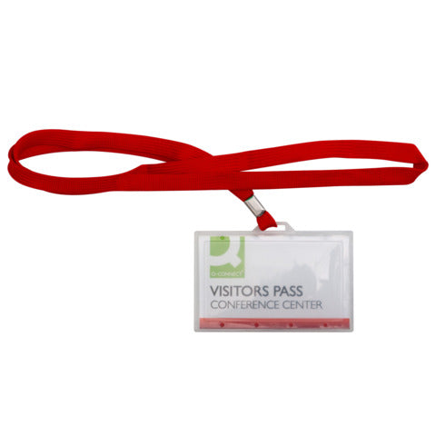 q-connect-portabadge-rigido-pp-94x60-mm-cordoncino-rosso-conf-50-pz-kf03303