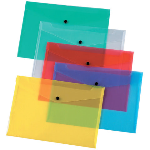q-connect-portadocumenti-bottone-a4-ppl-blu-kf03596