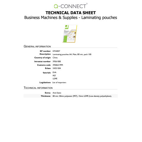 q-connect-pouches-plastificatrici-216x303-mm-opache-80-micron-conf-100-pz-a4-kf24057