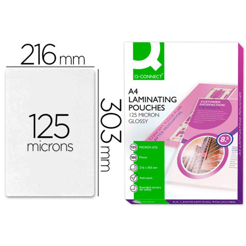 q-connect-pouches-plastificatrici-2x125-m-finitura-lucida-a4-conf-100-pezzi-kf04116