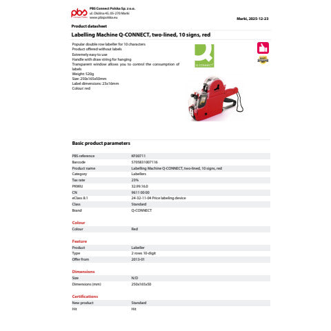 q-connect-prezzatrice-due-righe-rossa-10-caratteri-kf00711