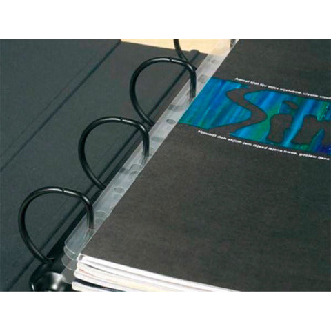 q-connect-strisce-adesive-perforazione-universale-a4-trasparente-conf-10-pezzi-kf27049