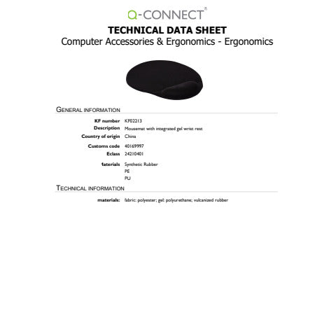 q-connect-tappetino-mouse-poggiapolsi-gel-nero-kf02213