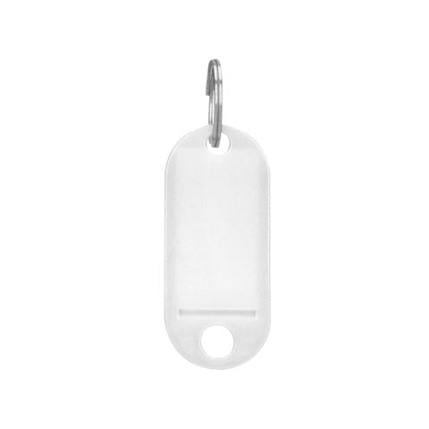 q-connect-targhetta-portachiavi-standard-plastica-5x2-2-cm-bianco-confezione-10-pezzi-kf10874
