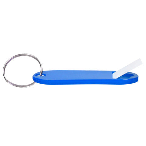 q-connect-targhetta-portachiavi-standard-plastica-5x2-2-cm-blu-confezione-10-pezzi-kf10872