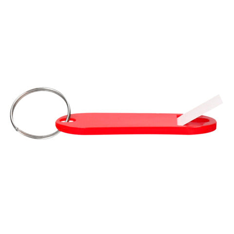q-connect-targhetta-portachiavi-standard-plastica-5x2-2-cm-rosso-confezione-10-pezzi-kf10870