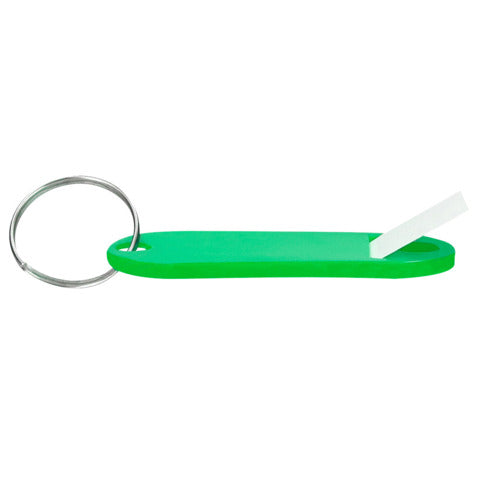 q-connect-targhetta-portachiavi-standard-plastica-5x2-2-cm-verde-confezione-10-pezzi-kf10871