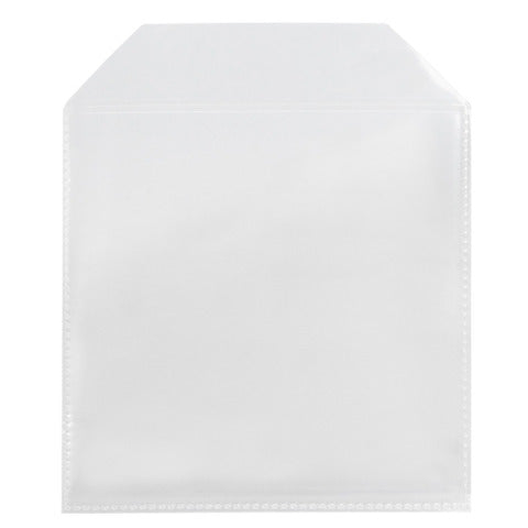 q-connect-tasca-cd-dvd-polipropilene-120my-senza-foratura-lembo-chiusura-conf-50-pezzi-kf02207
