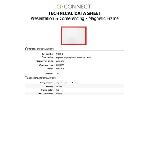 q-connect-tasche-magnetiche-a4-pvc-cornice-rosso-conf-2-pz-kf11516