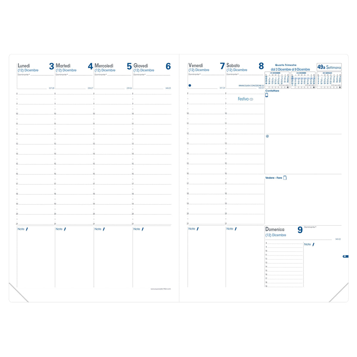 quo-vadis-agenda-settimanale-prenote-21x29-7cm-impala-nero-2027-quo-vadis