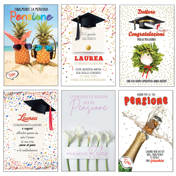 rex-sadoch-biglietto-laurea-pensione-glitter-fantasie-assortite