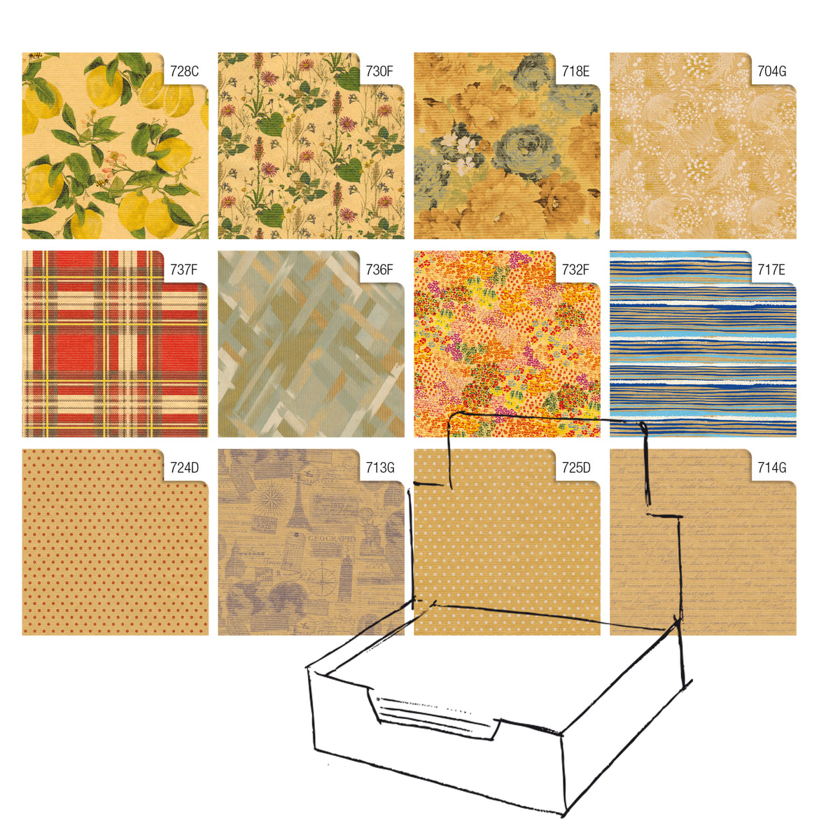 rex-sadoch-scatola-100fg-carta-regalo-natura-kraft-70x100cm