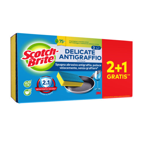 scotch-brite-spugna-abrasiva-antigraffio-scotch-brite-delicate-cardboard-conf-21-omaggio-110x24x207-mm-7100364405