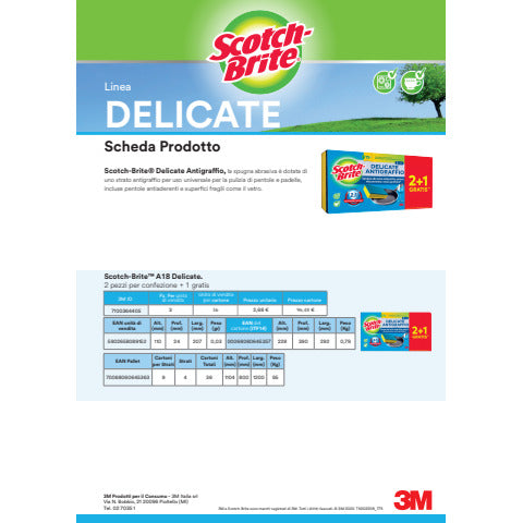 scotch-brite-spugna-abrasiva-antigraffio-scotch-brite-delicate-cardboard-conf-21-omaggio-110x24x207-mm-7100364405